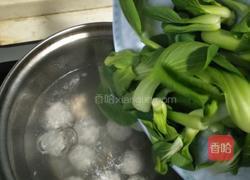 青菜鸡蛋肉丸汤的做法图解8