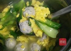 青菜鸡蛋肉丸汤的做法图解13