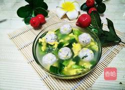 青菜鸡蛋肉丸汤的做法图解15