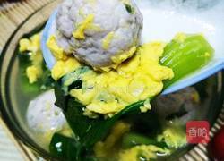 青菜鸡蛋肉丸汤的做法图解16