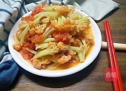 番茄炒椰菜花的做法图解14