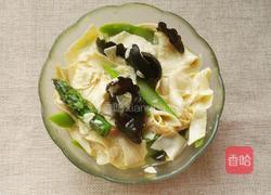 芦笋豆皮黑木耳汤的做法图解4