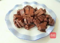 炒鸭血的做法图解2