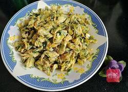 槐花炒鸡蛋的做法图解7