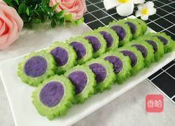 苦瓜紫薯圈的做法图解1