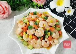 三色炒虾仁的做法图解10