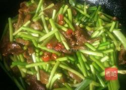 肉片炒蒜薹的做法图解6