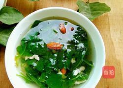 枸杞叶肉丝汤的做法图解6