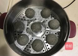 奶香黑芝麻大馒头的做法图解7
