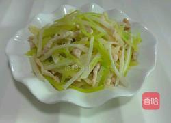 青笋凉薯炒肉丝的做法图解8