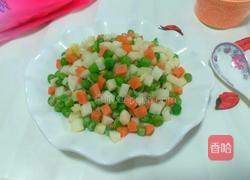 凉薯豌豆炒火腿的做法图解8