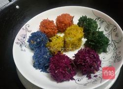 五色糯米肉团的做法图解8