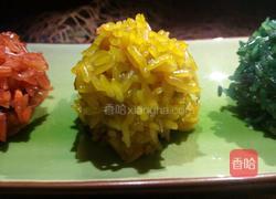 五色糯米肉团的做法图解11