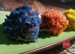 五色糯米肉团的做法图解14