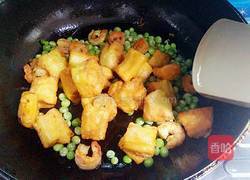 菠萝油条虾的做法图解11