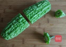 香蕉酿苦瓜的做法图解3