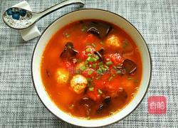 西红柿木耳肉丸汤的做法图解8