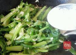 虾皮炒小油菜的做法图解6