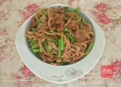 肉丝蒜苔炒饼的做法图解12