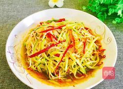 凉拌黄瓜绿豆芽的做法图解12