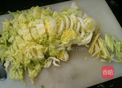 娃娃菜粉条柴鸡的做法图解2