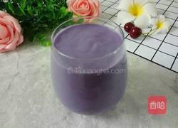 紫薯牛奶糊的做法图解1