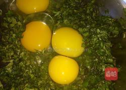 艾叶煎蛋的做法图解3