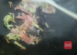 酸萝卜尖椒炒肉的做法图解2