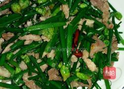 韭菜苔炒肉丝的做法图解7