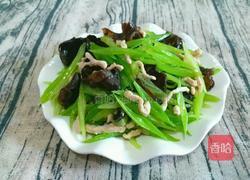 芹菜木耳炒肉丝的做法图解9