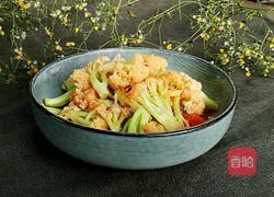 西红柿炒花菜的做法图解9