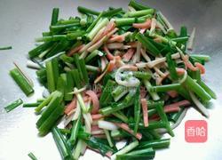 小葱杏鲍菇炒火腿的做法图解5