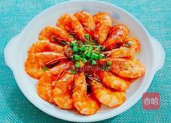 番茄酱焖对虾的做法图解7