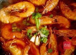 番茄酱焖对虾的做法图解6