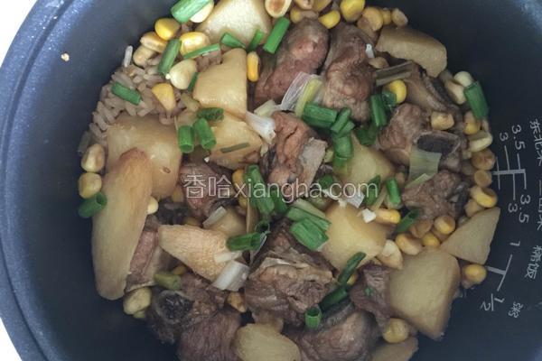 电饭煲土豆玉米焖排骨