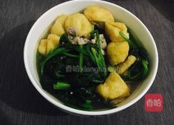 菠菜肉片豆腐泡汤的做法图解8