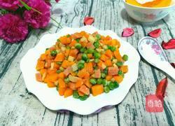 豌豆南瓜炒火腿的做法图解8