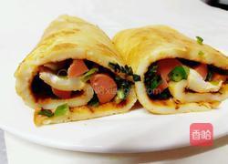 火腿鸡蛋饼的做法图解10