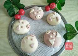 小猪豆沙包的做法图解15
