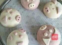 小猪豆沙包的做法图解14