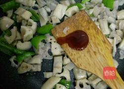 蚝油青椒藕丁的做法图解6