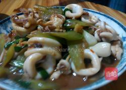 苦瓜炒鱿鱼的做法图解8