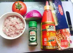 Illustration of how to make spaghetti with meat sauce 1