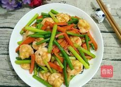 虾仁炒蒜苗的做法图解8