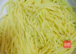 土豆丝鸡蛋煎饼的做法图解2