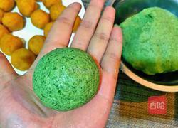 咸蛋黄肉松青团的做法图解11