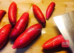 肉末烧小萝卜的做法图解1