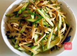 旧版黄瓜拌干豆腐的做法图解6