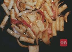 辣白菜炒年糕的做法图解4