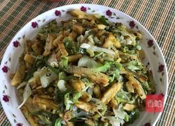 包包菜炒杂粮饼的做法图解8